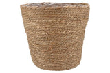 Seagrass Straw Basket Pot Brown