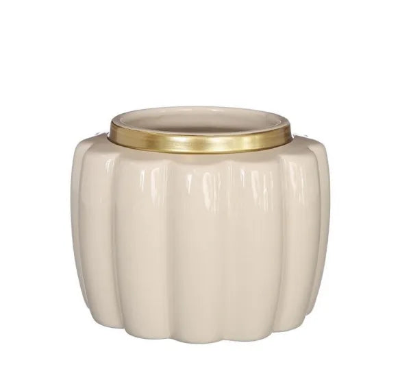 Κεραμικό Κασπώ Pouff Cream