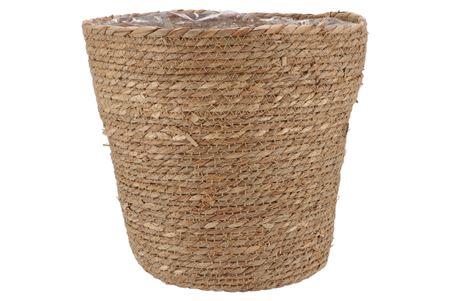 Seagrass Straw Basket Pot Brown