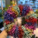 Πρωτομαγιάτικο στεφάνι με γυψοφύλλη