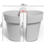 Ζαρντινιέρα Κρεμαστή πλαστική Euro3Plast Mitu Up